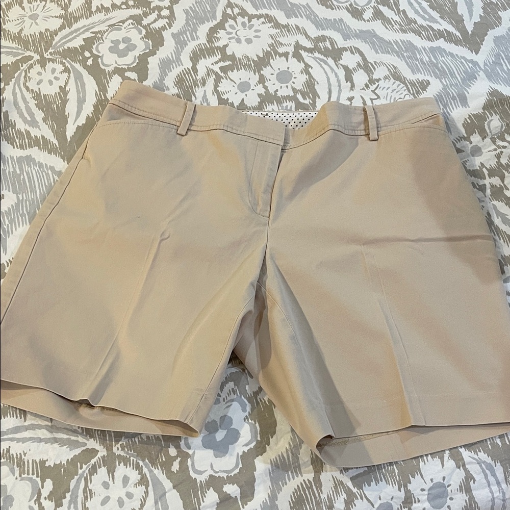 Talbots Women's Beige Chino Bermuda Shorts